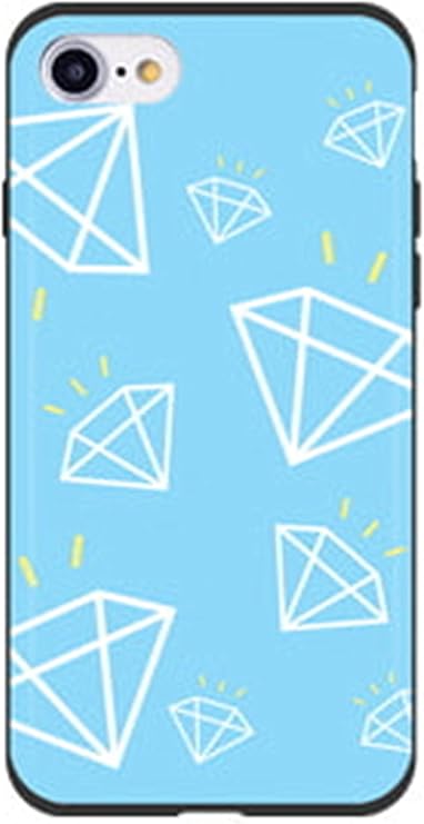 Amazon 3種類のオシャレ愛らしくかわいいパステルヴィンテージスカイブルーダイヤモンドとクラウンとハートパターンイラストラブリーアートデザインパターンiphone Galaxyスライドカード収納二重バンパースマホケース Pli 1 16 4 Galaxy 9 1 ダイヤ 並行輸入品