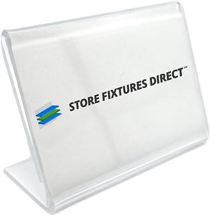 Amazon Co Jp カウンタートップアクリルサインホルダー 水平l型カードホルダー 複数の数量サイズavailable 2 Pack 文房具 オフィス用品