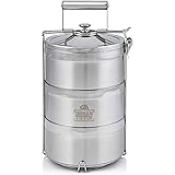 3 Tier Indian-Tiffin Stainless Steel Eco-Box with 3 Piece Cutlery Set