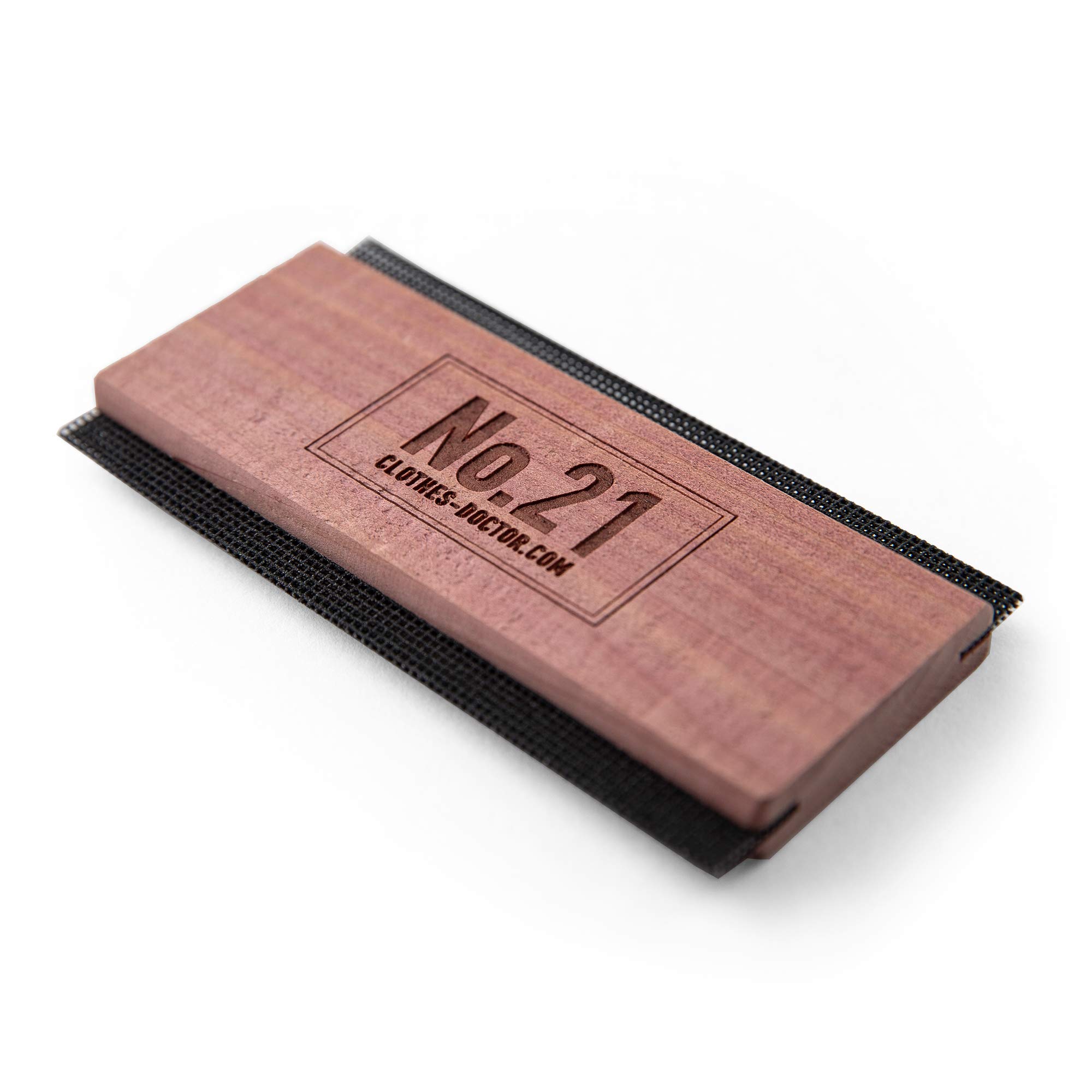 Clothes Doctor Cashmere Comb in Red Cedarwood | Sweater Shaver Brass Pilling Comb | Brush Tool for De-Pilling Clothing Garments Knits Woolens Scarves Wool