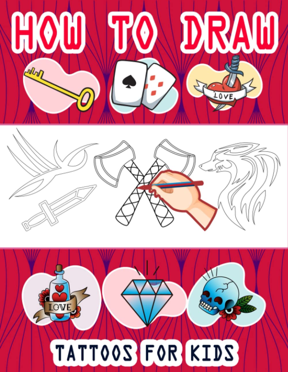 Simple Learning Tattoos Mua How to Draw Tattoos For Kids: Easy Way to draw Tattoos, Learn To ...