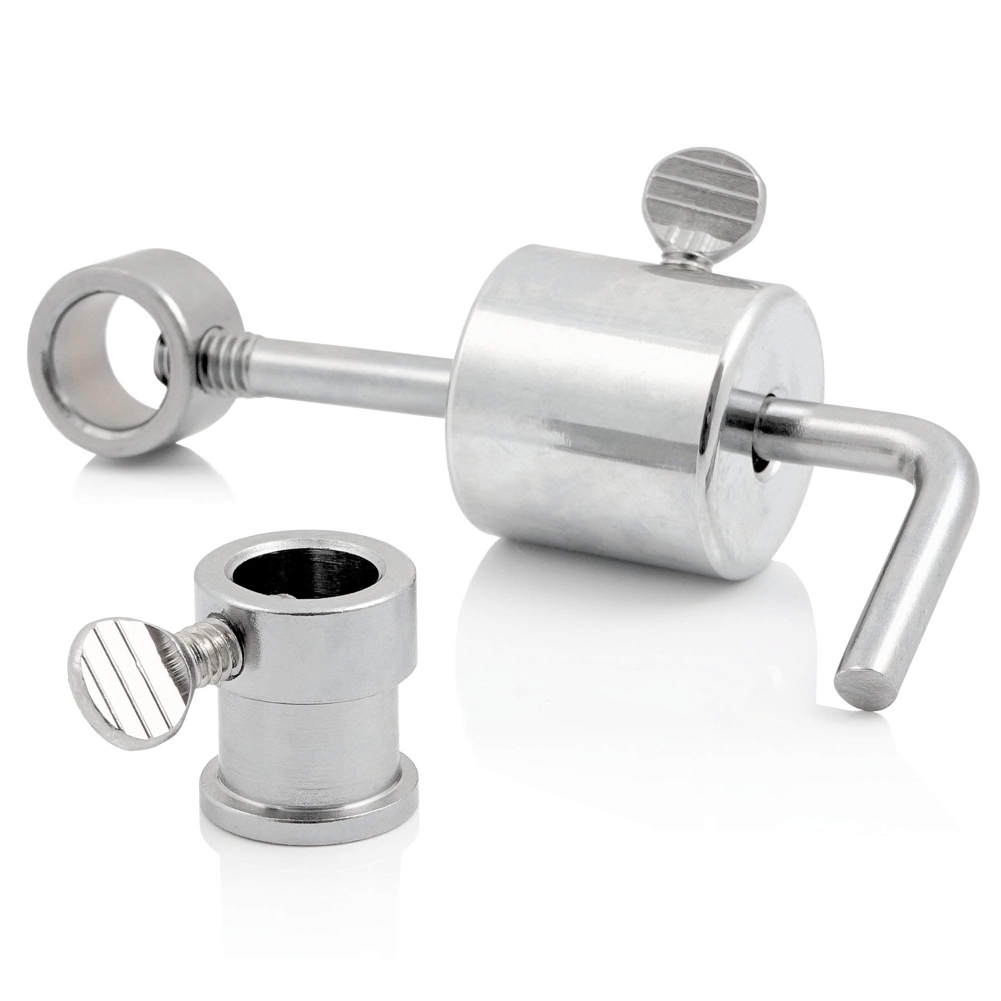 BBQ-Toro counterweight for barbecue skewers I 185 gr. stainless steel skewer weight and bearing for spit I weight for barbecue skewer rotisserie