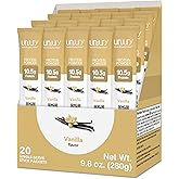 Unjury Whey Protein Powder Individual Stick Packs | Vanilla | 10.5g 100% Whey Isolate Protein Powder | Low Carb and Lactose Free | Gluten Free | Certified Kosher | 20 Servings