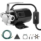 VIVOSUN 1/10HP Water Transfer Pump, 330 GPH Utility Pump with ON/OFF Switch | 115V Portable Electric Utility Pump with Water Hose Kit, Ideal for Removing Water from Gardens, Hot Tubs, Pools, Ponds