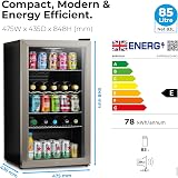 Subcold Super85 LED Under-Counter Fridge 85L Stainless Steel view 3