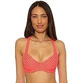 BECCA Women's Connect Underwire Bikini Top, Adjustable, Tie Back, Swimwear Separates