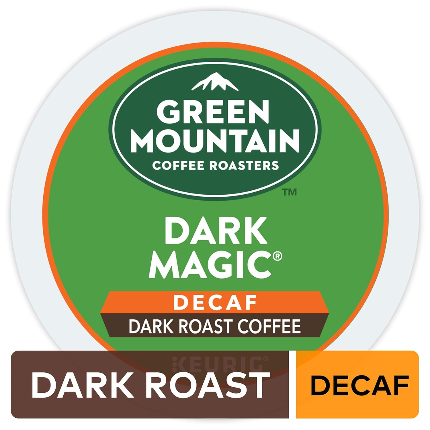 Green Mountain Coffee Dark Magic Decaf Keurig K-Cups Coffee, 12 Count