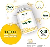 Nu U Nutrition Vitamin D 1000IU 365 Softgels UK Made D3 1 Day 1 Year view 3