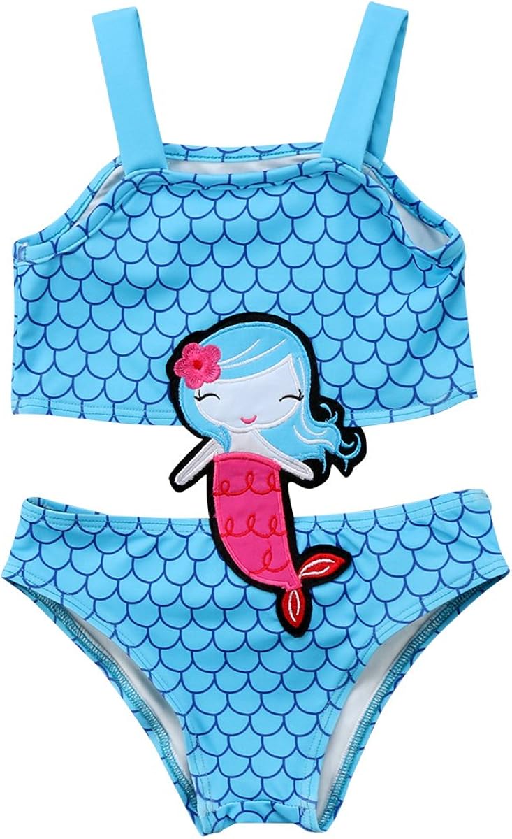 Maillot De Bain 2 Pièces Fille - Bikini Floral Avec Nœud + Shorty - 82% Polyester, 18% élasthanne