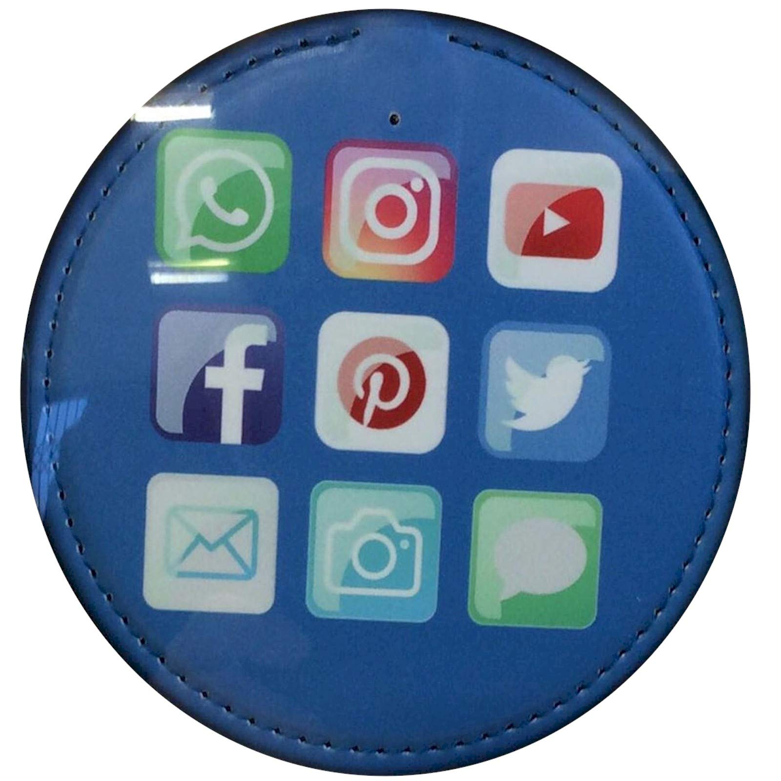 Shudehill Giftware Blue Icons Wireless Phone Charger for all Qi Enabled Smart Phones