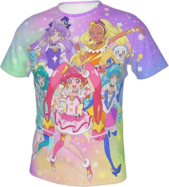 Amazon Co Jp プリキュア 1 ファッション Tシャツ 半袖 服 綿100 インナーシャツ カジュアル カットソー ファッション 丸襟 柔らかい 快適 肌着 運動する半袖 上着 男の上着 ブラウス 服 ファッション小物