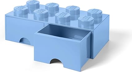 Lego Storage Brick Drawer 8 Knobs 2 Drawers Stackable Storage