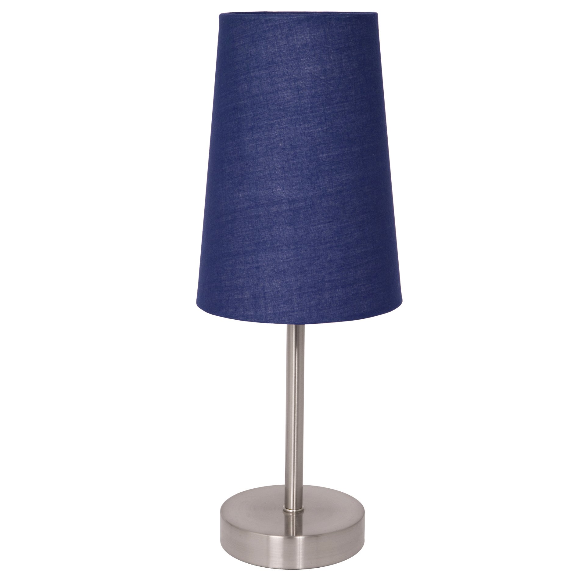 blue shade table lamp