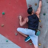Rhino Valley Climbing Chalk Bag, No Leak Drawstring, Adjustable Belt, Carabiner view 8