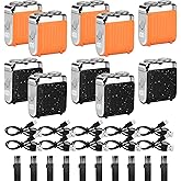 10 Pack Mini Electric Shaver Bulk Wholesale Portable Travel Shavers USB-C Rechargeable Travel Razor for Men Dry Shave Detachable Head Washable Double Head Razor Easy Cleaning