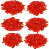 Regal Bingo Plastic Bingo Chips 3000 Pcs - Clear Transparent Counters Game Chips Set for Board Game - Fun Bingo Night - 3/4 Inch Red Color