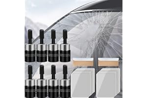 KDGENG Cracks Gone Glass Repair Kit for Windshields, Sazo Glass Repair Kit Windshield, Sazo Glass Renewer, Windshield Repair Kit for Glass, Nano Fluid Filler Repair Kit, for Fixing Chips, Cracks etc (8pcs)