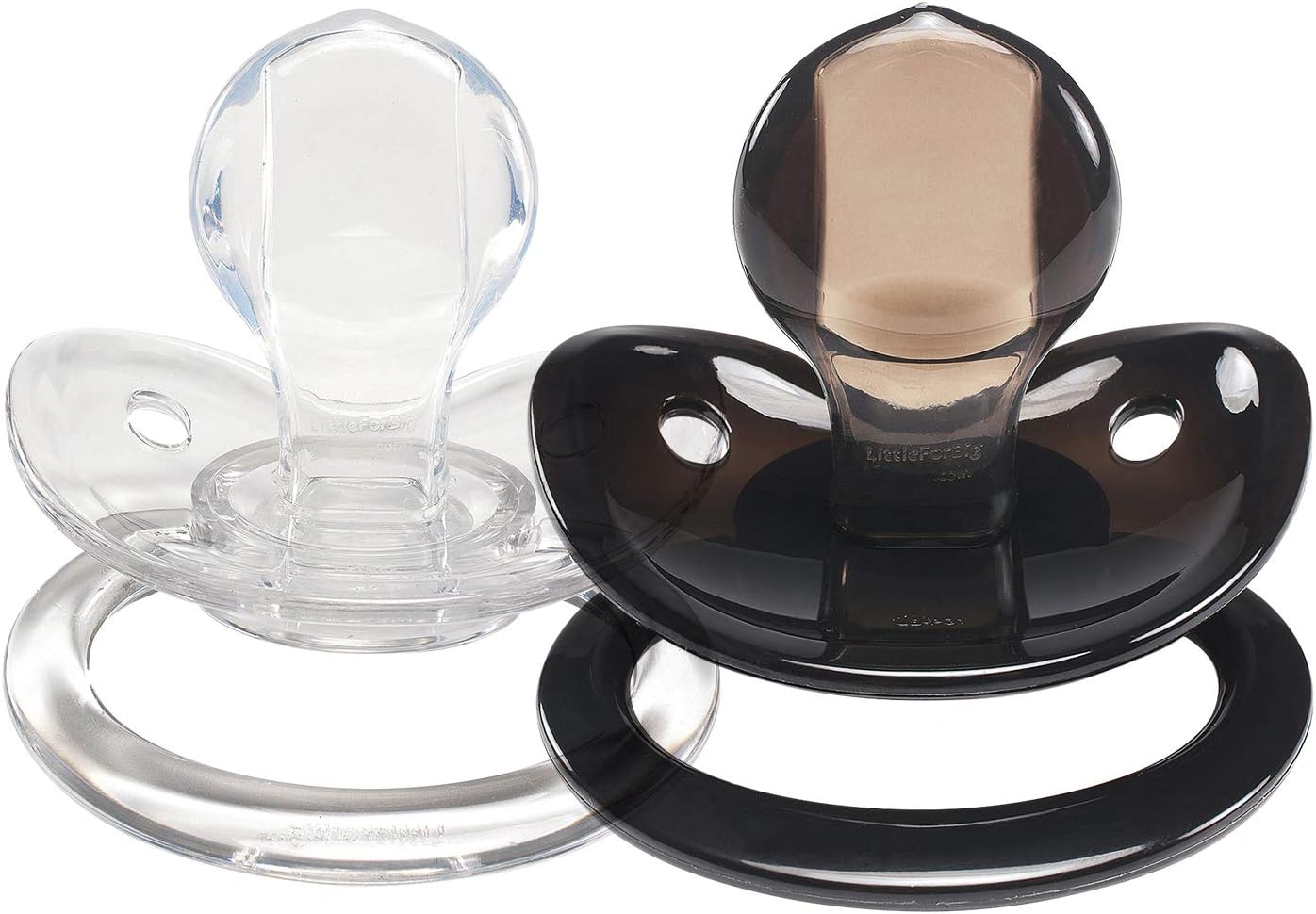 LittleForBig BigShield Generation-1 Pacifier Candy Gloss Pacifiers Set-Black/White