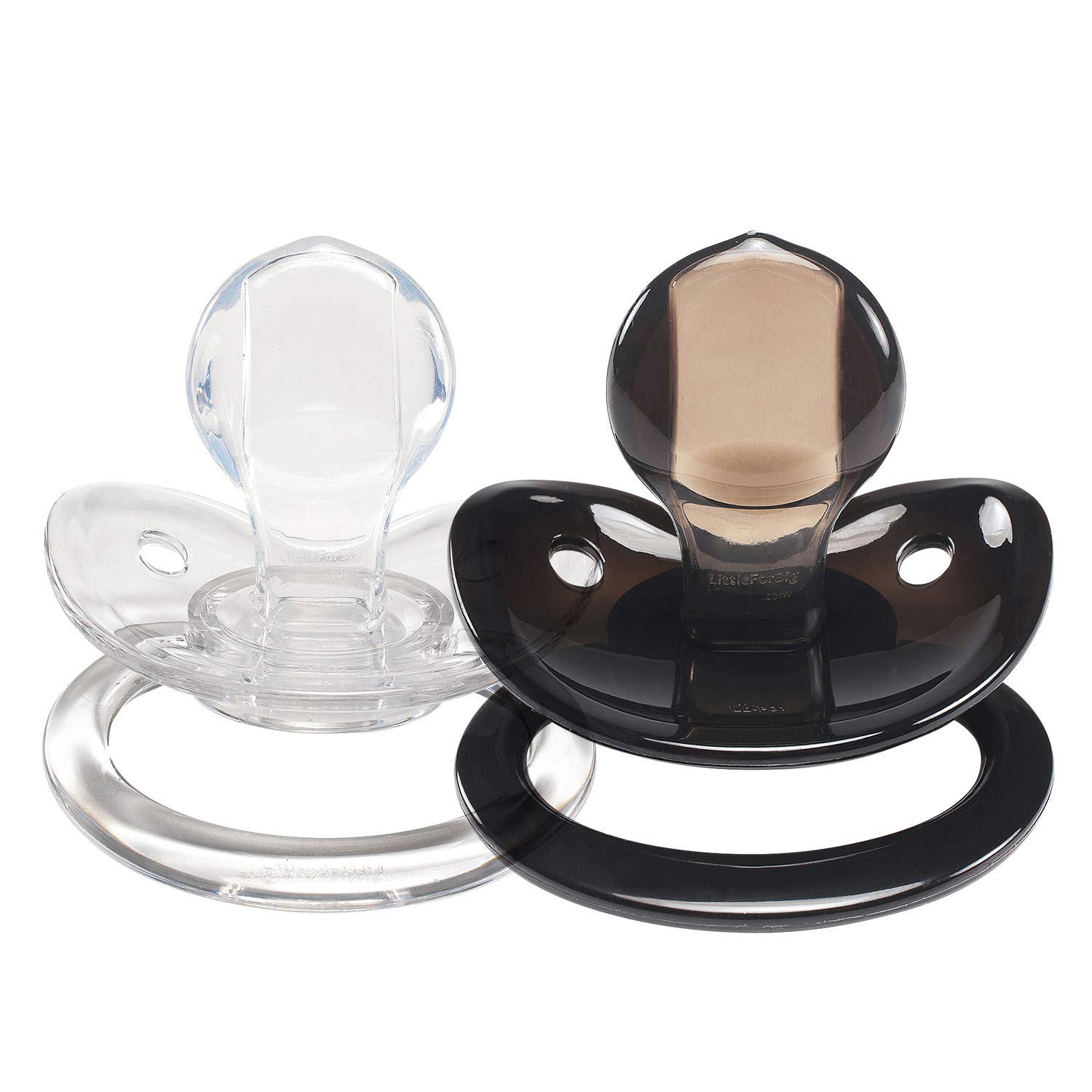 LittleForBig Generation 1 Pacifier Candy Gloss Pacifiers Set-Black/White
