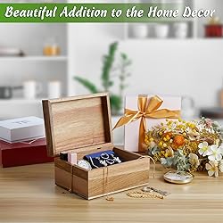 DRASTAR Keepsake Box, Acacia Wood Memory Box with