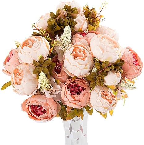 Amazon 杜屋トヤ ホーム 花束 手作りギフト 造花 3束 ヨーロッパ コア 牡丹 着色 高級 シミュレーションの花 結婚記念日 誕生日 母の日 結婚式 成人礼 記念日プレゼント 先生の日 入学 卒業 出産祝い 枯れない花 Tjh 321 造花 オンライン通販