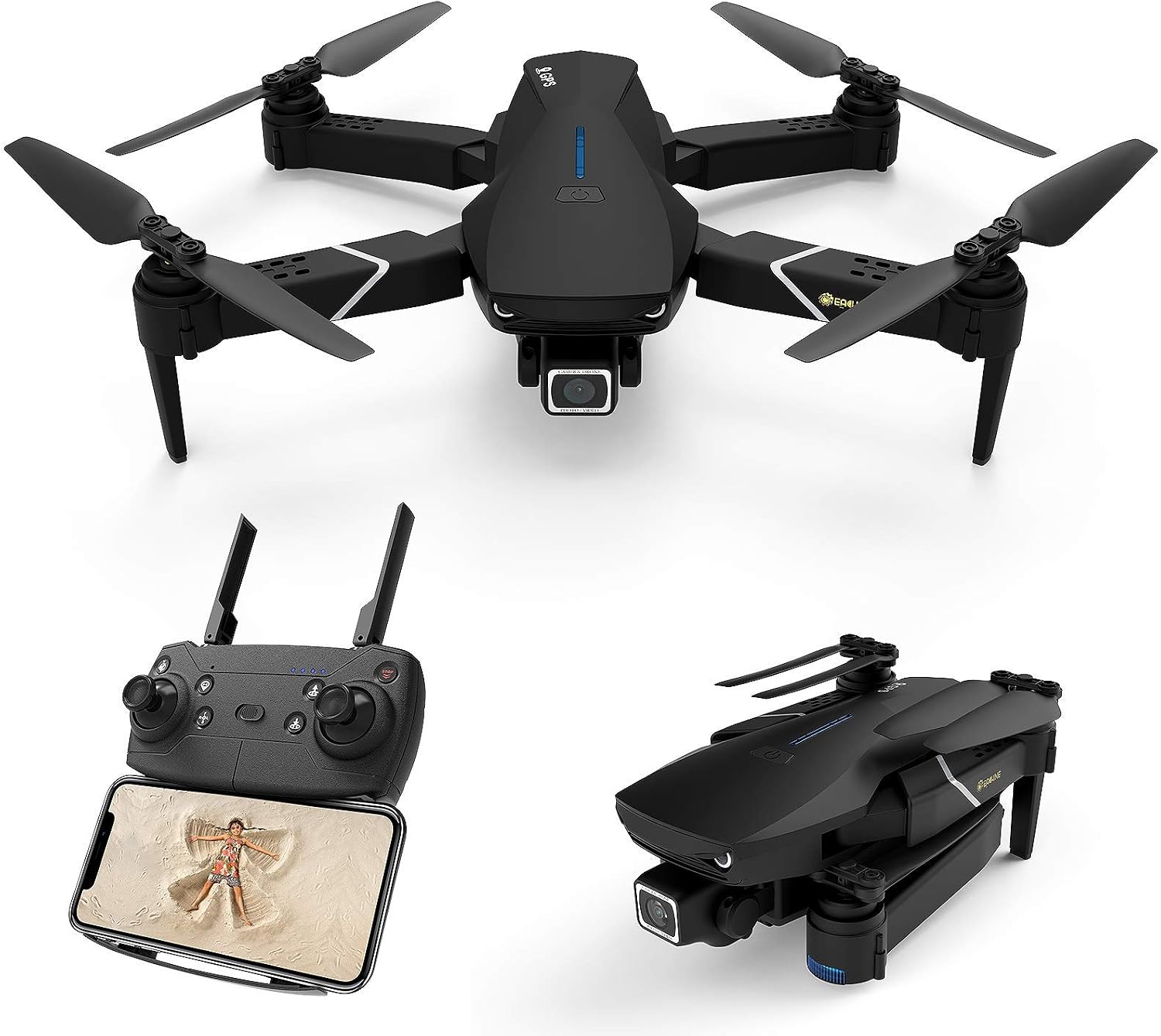 taknet.ir Radiocomandati e telecomandati Veicoli batteria inclusa EACHINE  E520S pieghevole Drone con fotocamera 4 K HD 2.4 G-Wi-Fi Quadcopter 1200  mAh FPV
