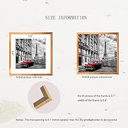 EVQUIT 8 x 8 Metal Picture Frame Aluminum Photo