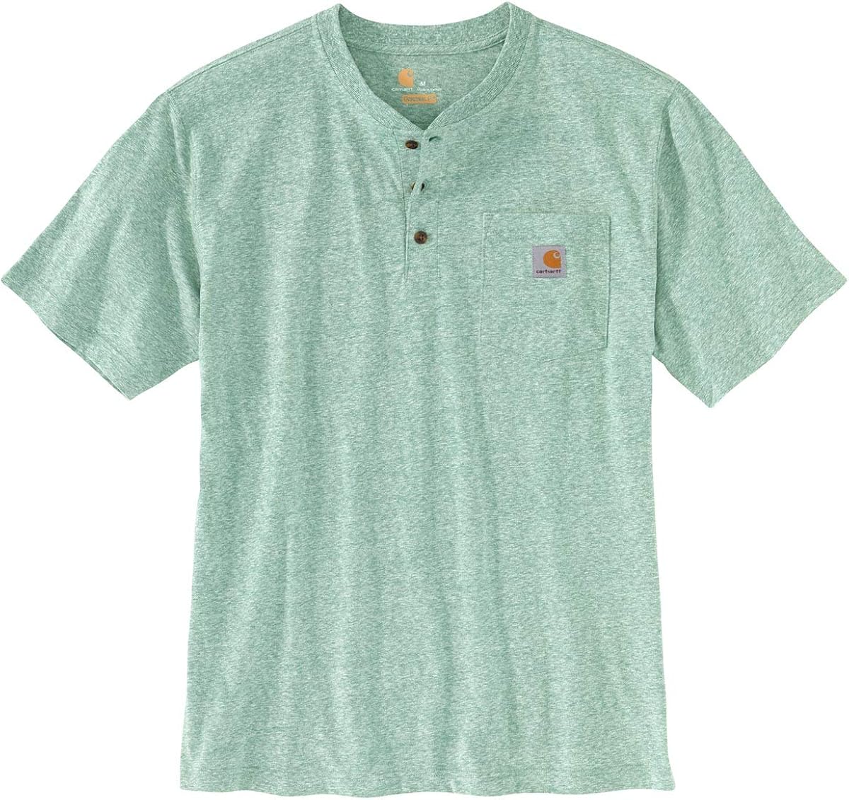 Carhartt Men's Workwear Pocket Henley Shirt at  Men’s Clothing store