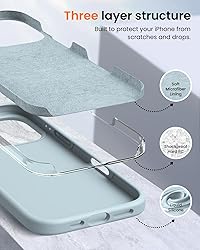 OuXul Designed for iPhone 16 Pro Case,Shockproof