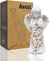Goodeco Angel Garden Ornament Solar Fairy Statue Yard Decor Gift view 2