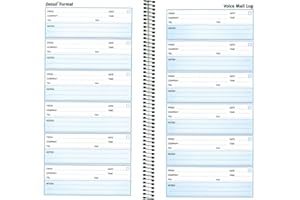 Rediform Detail Voice Mail Log, White, 10.625 x 5.625 Inches, 600 Messages (51113)