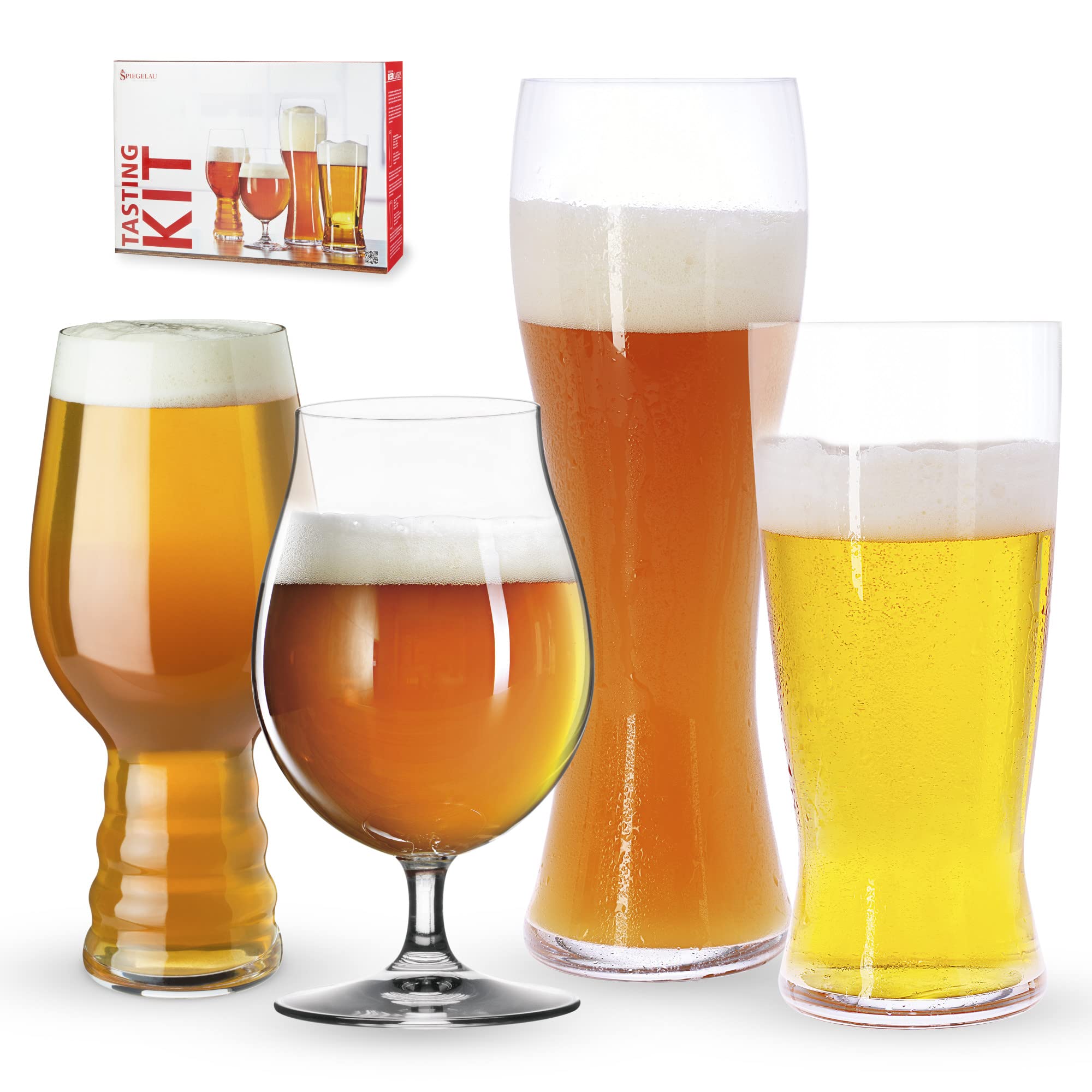 Spiegelau Beer Classics Tasting Kit Glasses, Set of 4