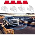 ONISMEZ 4PCS Deer Whistles for Vehicles - Universal Automotive Warning Devices, Save a Car from Collisions(White)