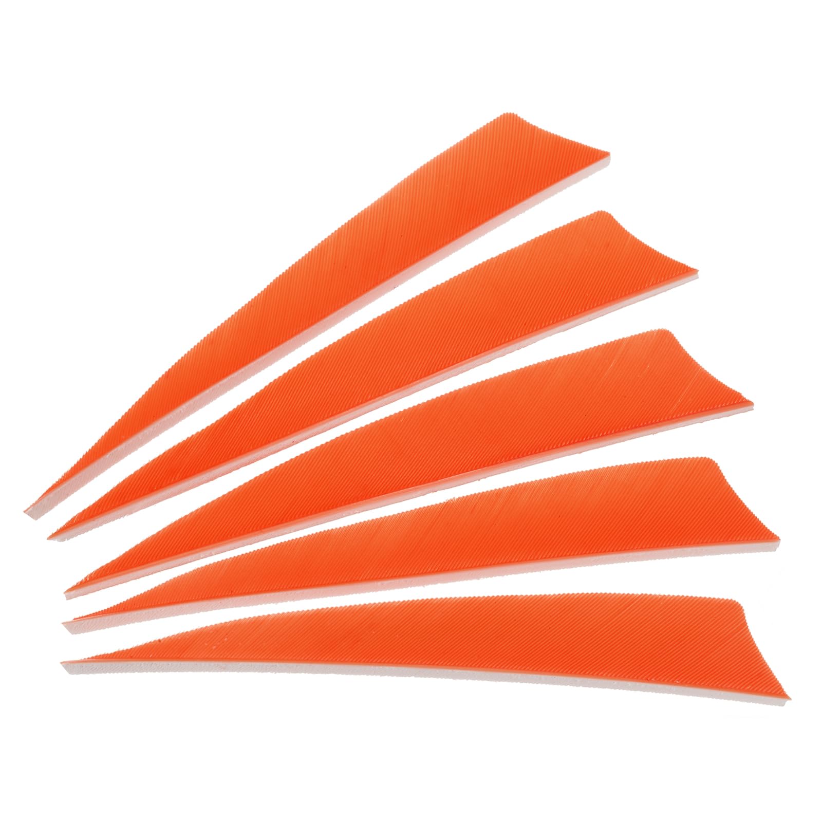 PATIKIL Arrows Vanes 50 Pack 4 Inch Arrow Turkey Feather Fletch Right Wing Fletching Orange for DIY Target Shooting