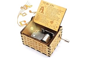 ukebobo Wooden Music Box- You are My Sunshine Music Box, from Mom to Son, Unique Music Gifts for Kids - 1 Set