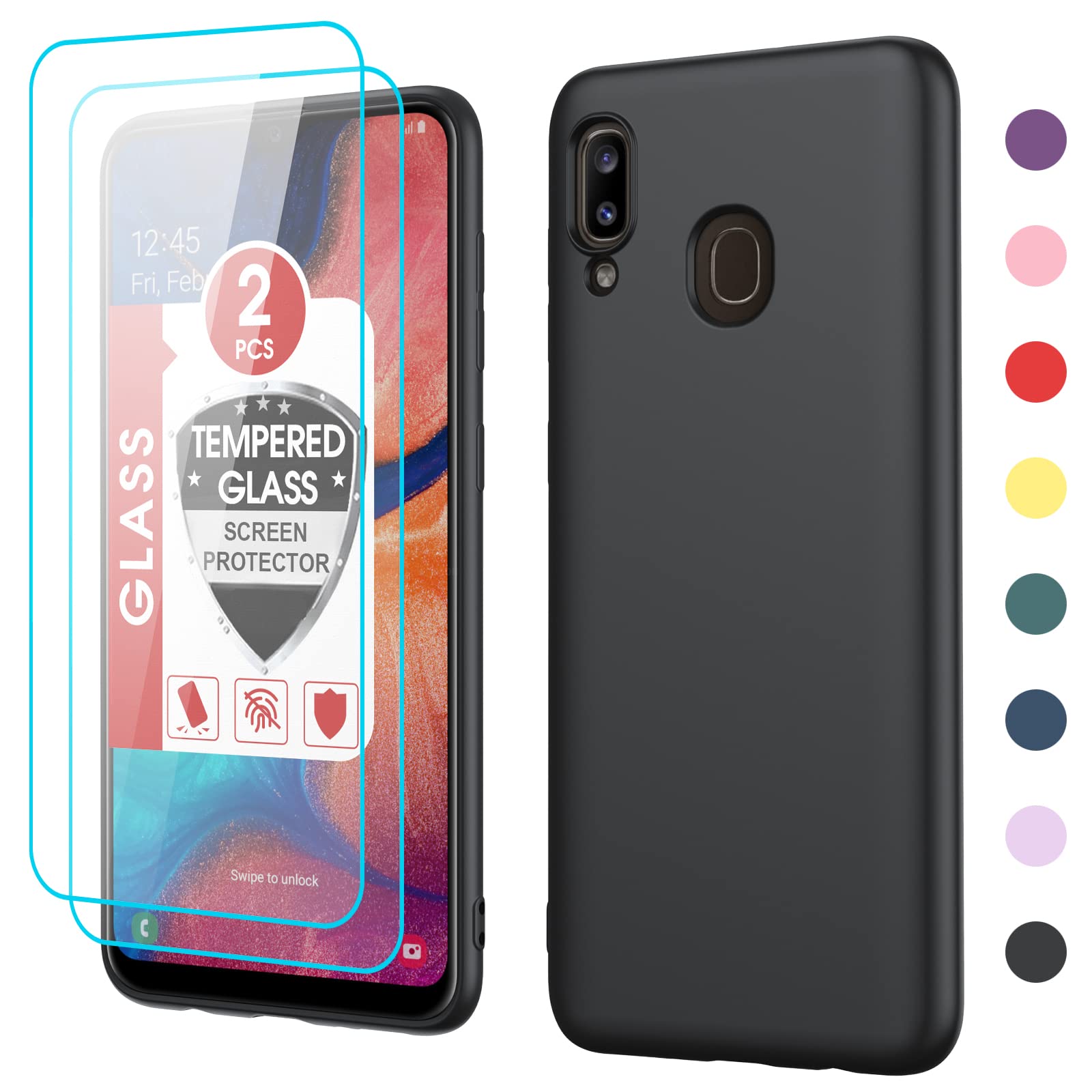 Screen Protector Samsung Galaxy A20e Silicone Case LeYi For