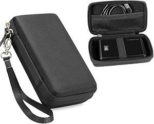 CaseSack Instant Printer Case for Kodak Mini 2 HD Wireles, Mini Mobile Wi-Fi & NFC Printer, Pickit M2, SereneLife 2x3 Instant Porter Printer, Mesh Pocket for Photo Paper and Cable (Black)
