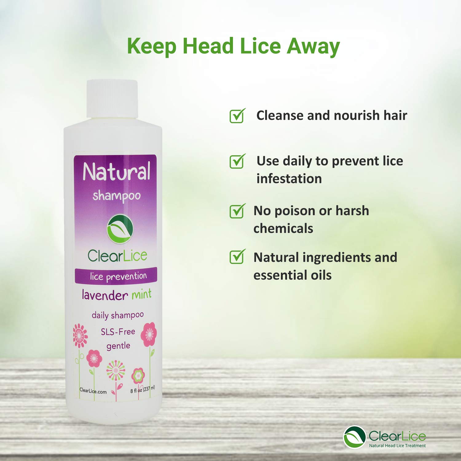 Amazon Com Clearlice Head Lice Prevention Shampoo Repels Lice
