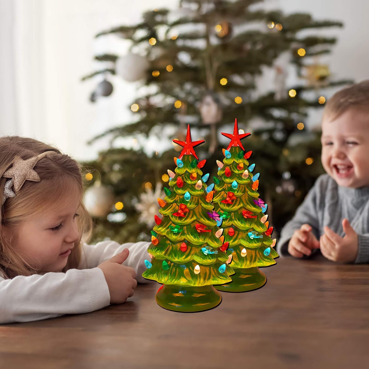 Ruisita 153 Pieces Ceramic Christmas Tree Ornaments Multi Color Plastic Ceramic Christmas Tree Bulbs And Star Topper Seasonal Decor Home Kitchen Rayvoltbike Com