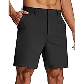 SERAMY Mens Golf Dress Shorts 7 Inch with 5 Pockets Stretch Lightweight Quick Dry Flat Front Shorts for Work Casual
