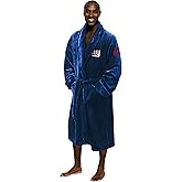 Northwest The Company OFFICIAL NFL New York Giants Men's L/XL Silk Touch Bath Robe With Number, 26" x 47"