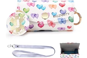 MGZNMTY Asthma Inhaler Case, Carrying and Travel Holder Case Compatible with Handy Inhaler for Adults and Kids (ONLY CASE) (Raining Hearts)