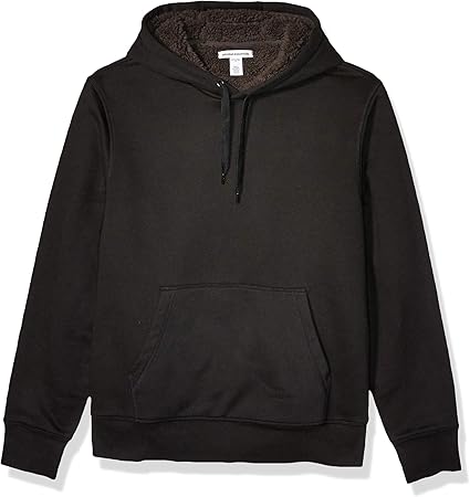 Amazon.com: Amazon Essentials Men's Standard Sherpa-Lined Pullover ...