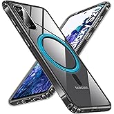 Hensinple for Samsung Galaxy S20 Case, Super Magnetic S20 Phone Case Clear Back, Shockproof Clear Rugged Heavy Duty Protection Slim Fit Anti-Yellowing Cover Phone Case for Galaxy S20(Black)