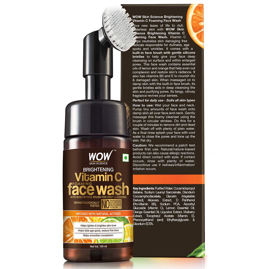 wow skin vitamin c face wash