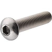 The Hillman Group 44007 1/4-20 x 3/4-Inch Button Socket Cap Screw, Stainless Steel, 10-Pack