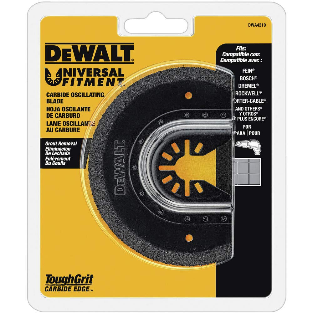 DEWALT Oscillating Tool Blade for Grout Removal, Carbide (DWA4219)