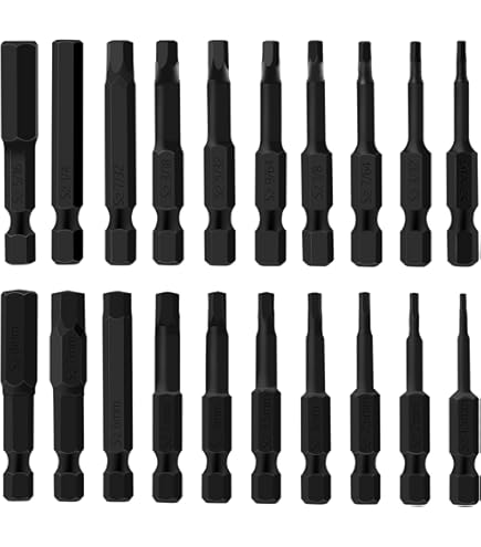 TRA-Impact Power Bit Set W/clip, Hex Ball End Bit Set H1.5-H8, 2 Inch Length Industrial Strength 1 4 Hex Shank