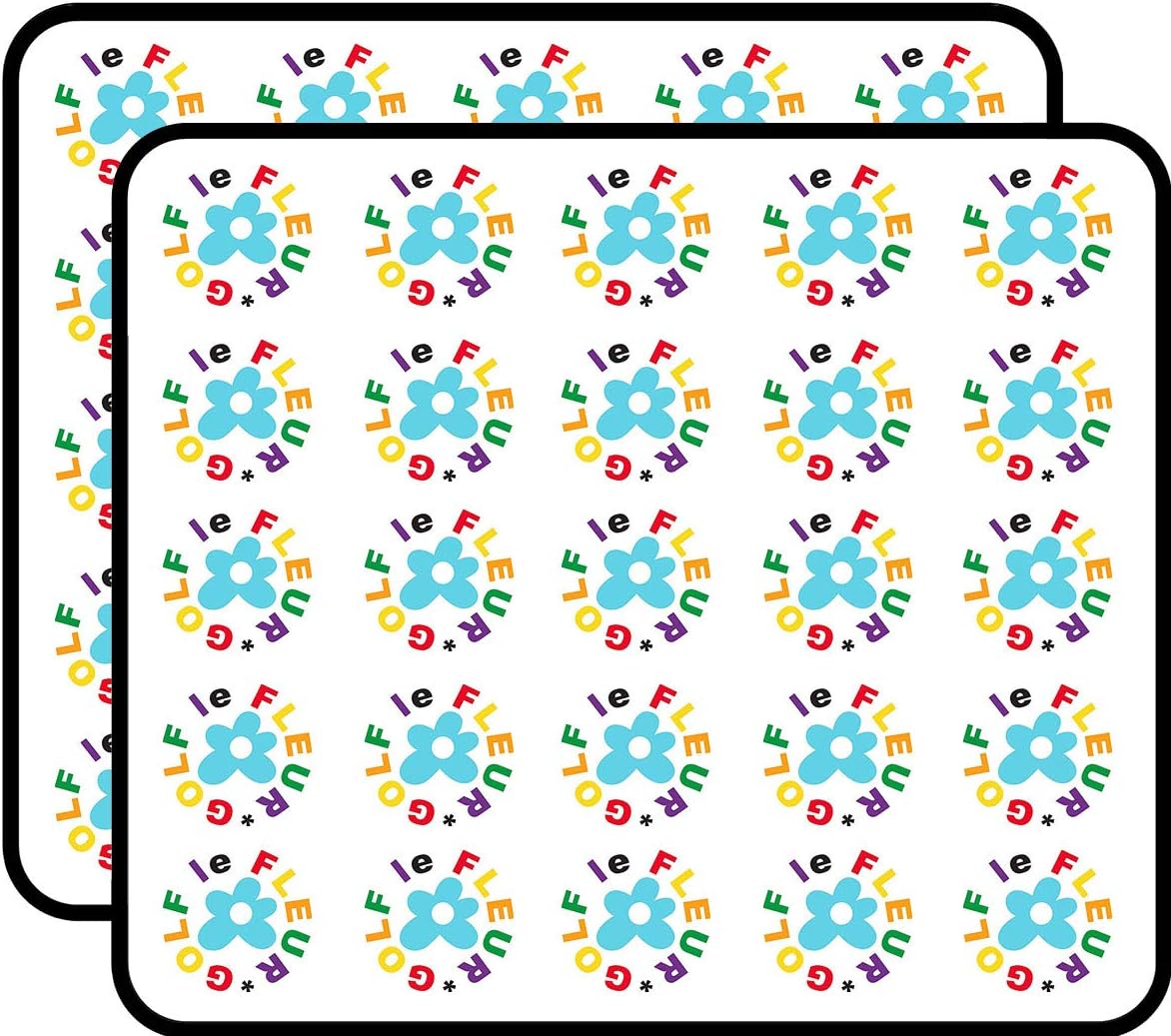 Golf LE Fleur Tyler The Creator 50 Pack 1" Stickers for Scrapbooking, Calendars, Arts, Kids DIY Crafts, Album, Bullet Journals