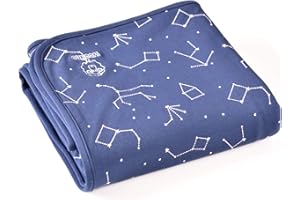 Baby Blanket, 4 Season Stroller Merino Wool Blanket, Silky Soft & Machine Washable, 40” x 31.5”, Nightsky